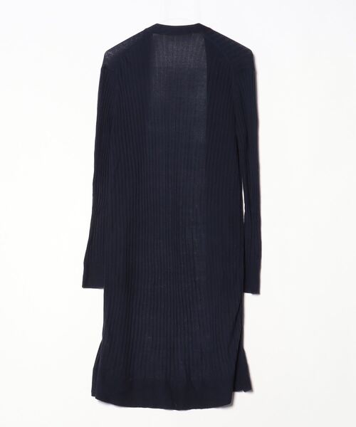 「Khaju」 ニットカーディガン - ネイビー レディース_画像2