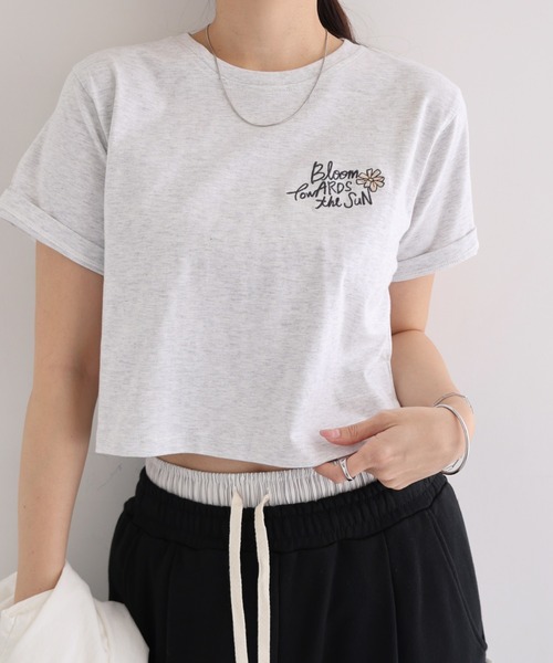 LiSA ROY フラワープリントミニTシャツ フラワープリントミニTシャツ - ROY reflect overjoy