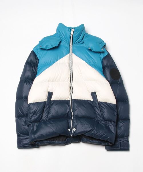 DIESEL（ディーゼル） ダウンジャケット M ブルー メンズ : ZOZOTOWN
