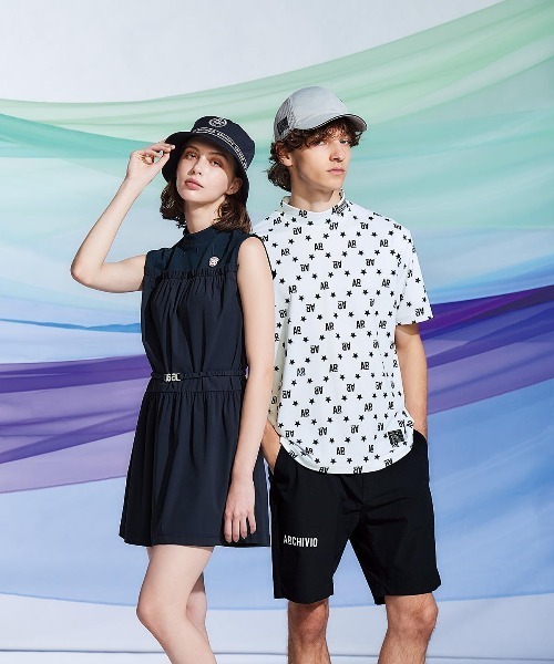 Archivio ロゴプリント パンツ 38 archivio パンツ 「LADIES」ロゴプリントショートパンツ メンズ