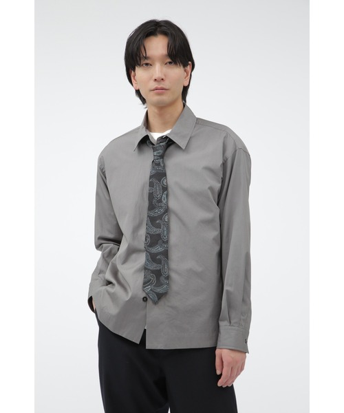 MARGLET Howell シャツ MELANGE COTTON POPLIN SHIRT | MARGARET HOWELL（マーガレット