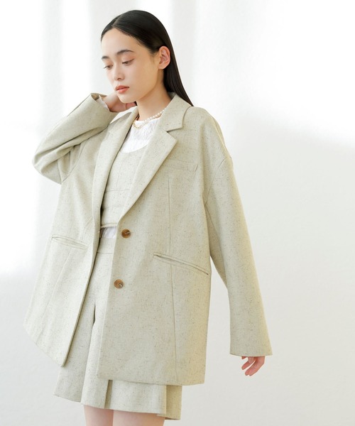 VIS（ビス） ジャケット テーラードジャケット サマーツイードシングル