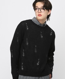 セーター ニット 3.3 Field Trip／メッシュダメージニット メンズ｜ZOZOTOWN Yahoo!店