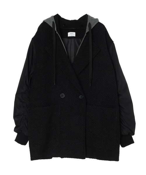 「Editt by YECCA VECCA」 ノーカラーコート FREE ブラック レディース_画像7