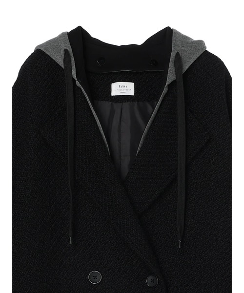 「Editt by YECCA VECCA」 ノーカラーコート FREE ブラック レディース_画像9