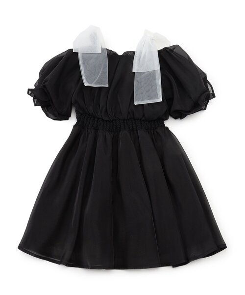 R♡R◇新品 アルジ－◇接触冷感 肩あきりぼんワンピース 140 algy ワンピース ふんわり肩りぼんワンピ キッズ 子供服 女の子