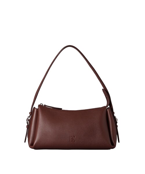 未使用級✨ヒロフ　 レザー　ショルダーバック　 Hロゴ　ダークブラウン HIROFU（ヒロフ） ショルダーバッグ バッグ 「サルト」2WAY レザー