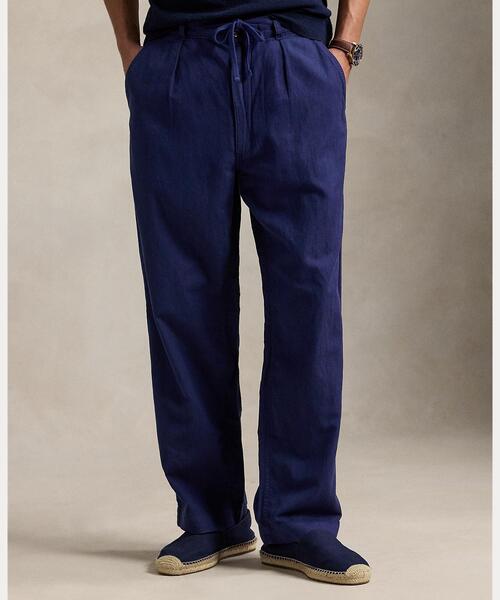 (新品)POLO RALPH LAUREN オーガニックコットン メンズ パンツ POLO RALPH LAUREN パンツ リラックス フィット リネンコットン