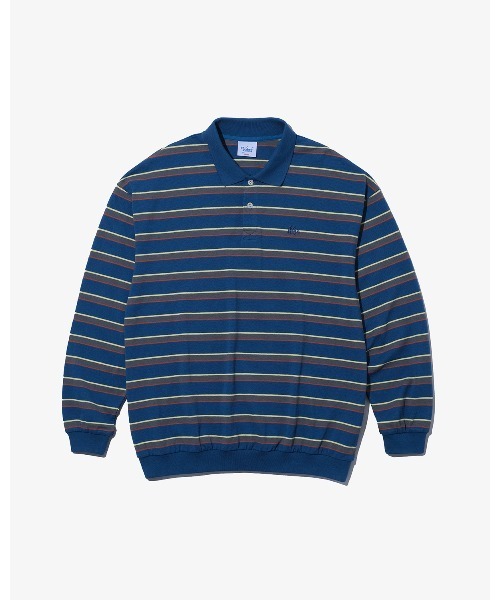 keboz ラガーシャツ　ポロシャツ　長袖　ボーダー　レトロ KEBOZ ポロシャツ BORDER L/S POLO メンズ : ZOZOTOWN Yahoo!店