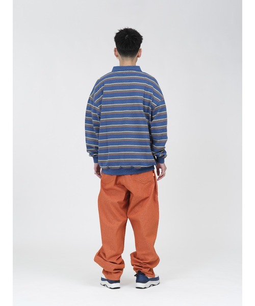 KEBOZ ポロシャツ BORDER L/S POLO メンズ : ZOZOTOWN Yahoo!店