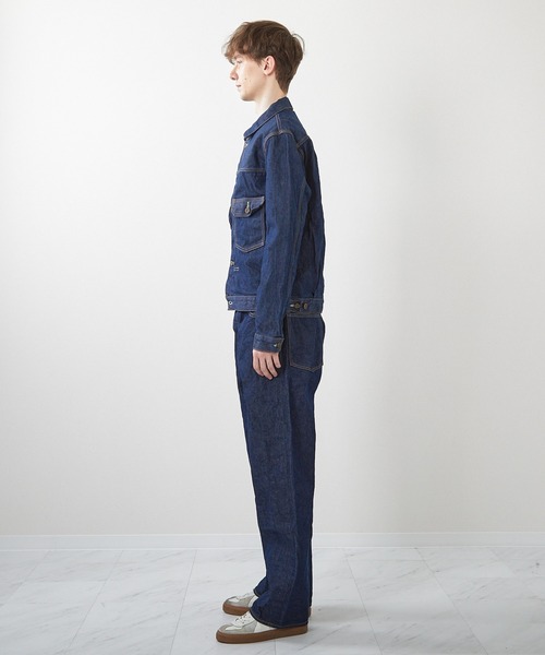 ミマ デニムジャケット gジャン 「MiMAAi」天然藍染めセルビッチデニム