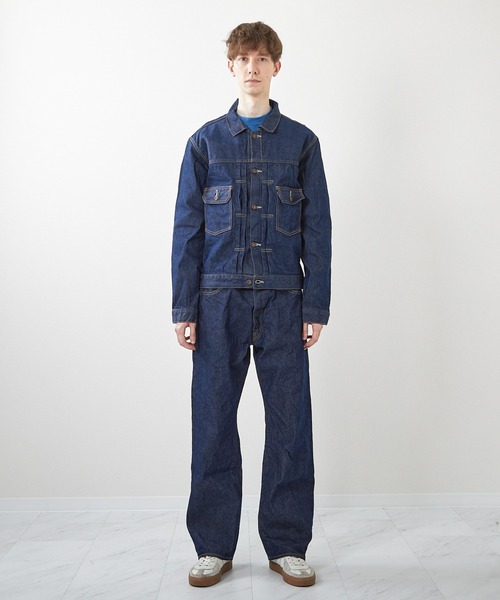 ミマ デニムジャケット gジャン 「MiMAAi」天然藍染めセルビッチデニム