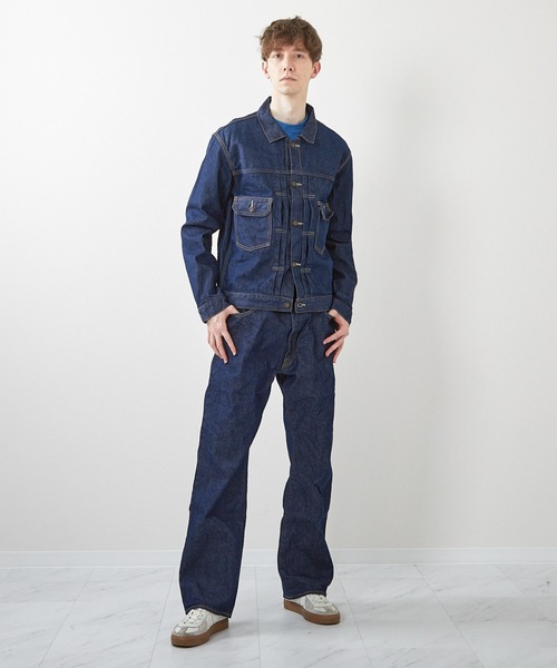 ミマ デニムジャケット gジャン 「MiMAAi」天然藍染めセルビッチデニム