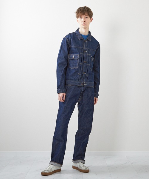 ミマ デニムジャケット gジャン 「MiMAAi」天然藍染めセルビッチデニム