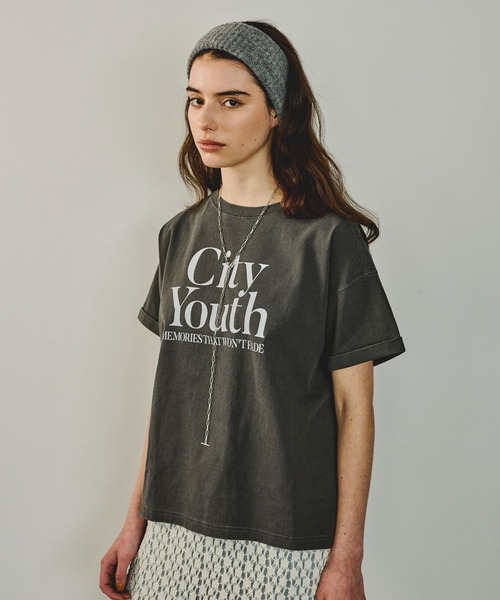 BAYFLOW tシャツ 「ヴィンテージ感漂う風合い」ピグメントロゴ