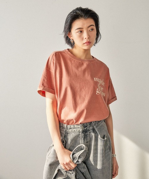 BAYFLOW tシャツ 「ヴィンテージ感漂う風合い」ピグメントロゴ