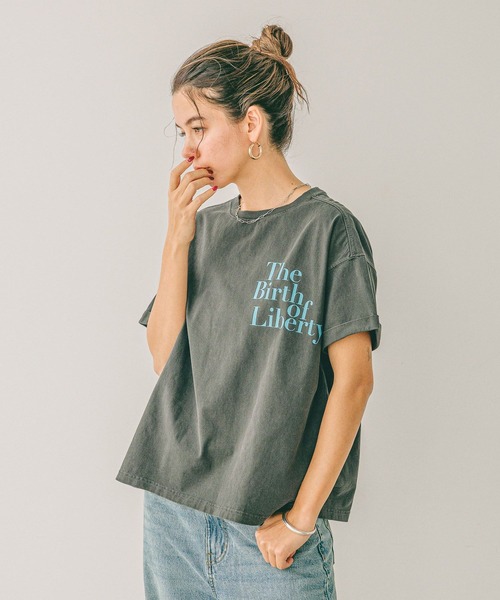 tシャツ ピグメントロゴカットソー レディース STARTER ハートロゴ ピグメントTシャツ / レディース（Tシャツ