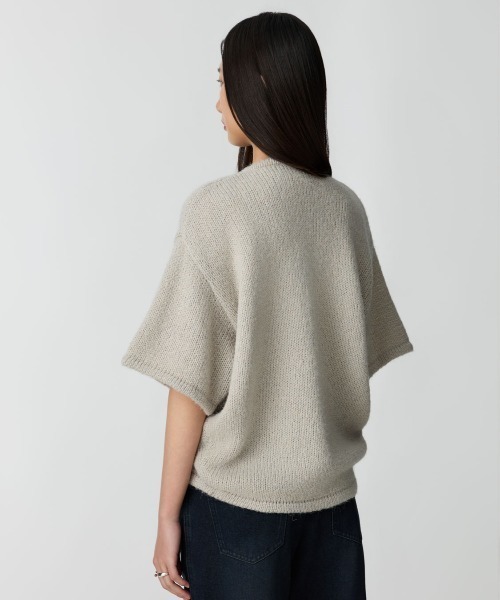 Studio Doe カーディガン Soft Quarter-Sleeve Cardigan