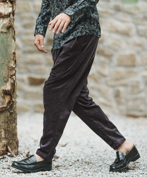 「CAMBIO」 コーデュロイパンツ M ブラック メンズ_画像3