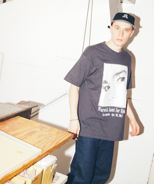 bonjour records tシャツ 「Warwick Saint for records」Bjork