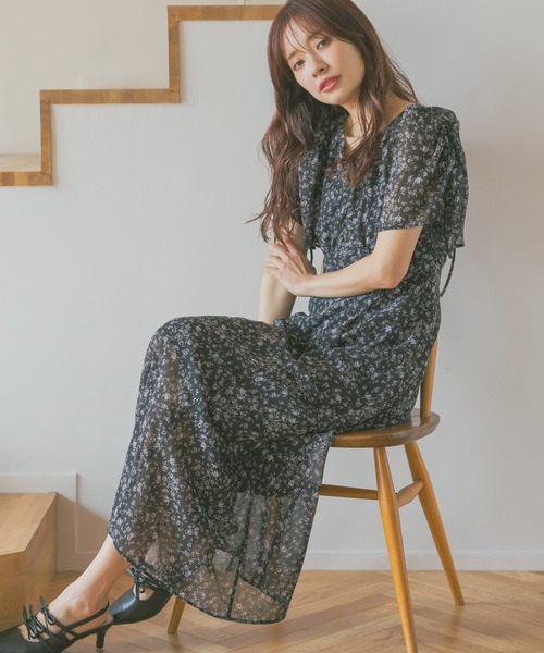 mysty woman ワンピース 「追加1」ドロストスリーブエンパイア
