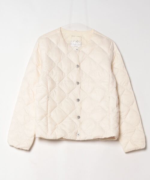 TAION（タイオン） ダウンジャケット L オフホワイト レディース