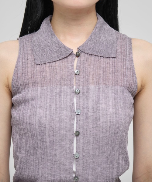 【新品未使用】louren front button ensemble knit front button knit tops – louren store