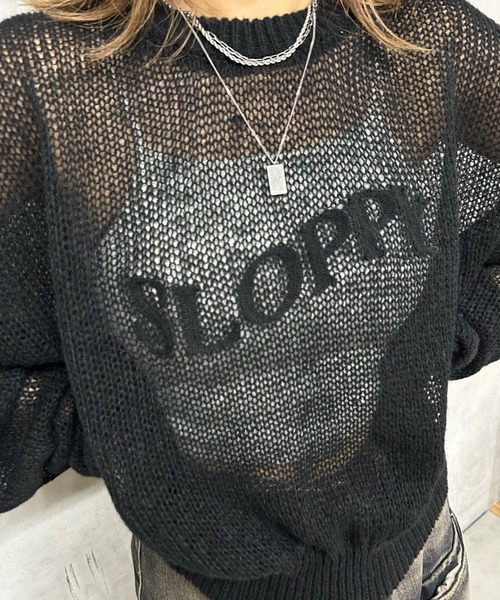 「WHO'S WHO gallery」 長袖ニット FREE アイボリー レディース_画像5