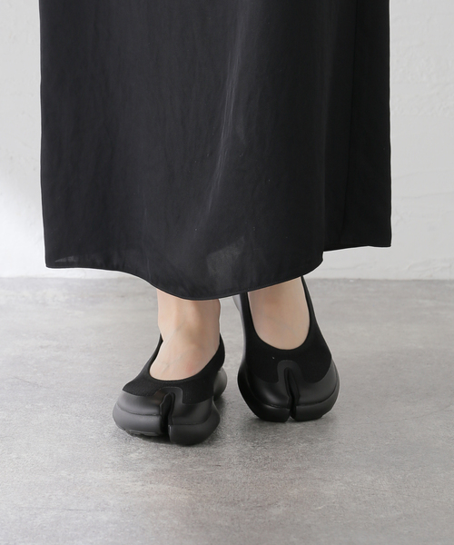 ジャーナルスタンダードTabi フラットシューズ ブラック JOURNAL STANDARD シューズ 「TABI/タビ」Ballerina Women