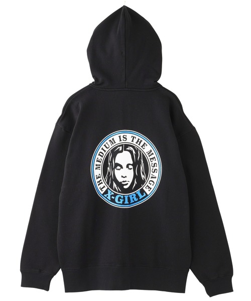 x-girl パーカー X-girl パーカー BY X-GIRL FOR X ZIP UP SWEAT HOODIE