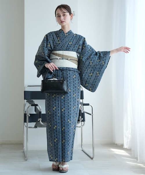 utatane浴衣 utatane 浴衣 レディース セット 高級変わり織 浴衣3点セット