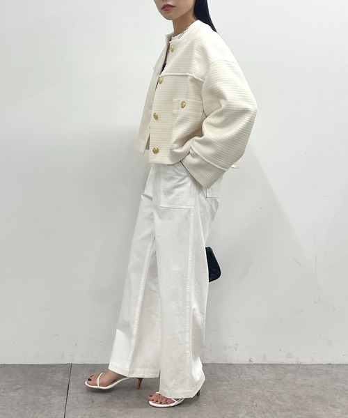 Loungedress（ラウンジドレス） ツイードジャケット FREE オフホワイト