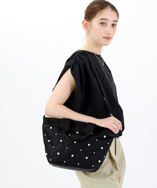 LeSportsac ショルダーバッグ バッグ BUCKET TOTE W PEARLS2