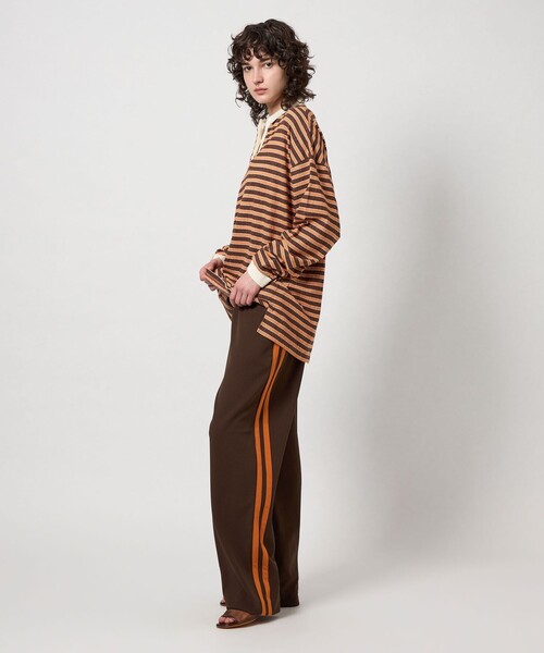 6 tシャツ 「6(ROKU)」コットン ボーダー ラガー レディース