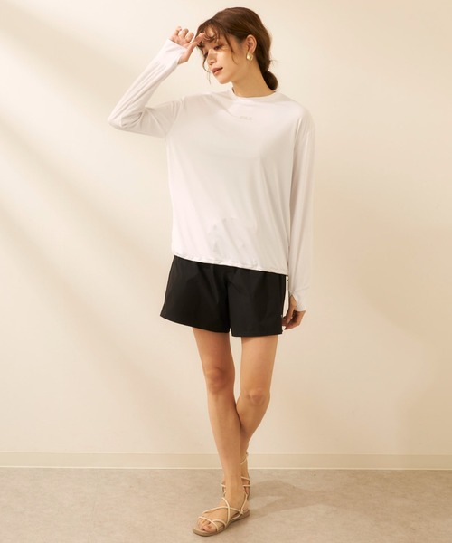 FILA ラッシュガードと水着4点セット 新品13号 FILA フィラ 水着 4点セット レディース ラッシュガード 半袖 T
