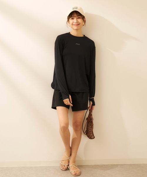 FILA（フィラ） uvカット 水着 ラッシュガード付き 4点セット水着