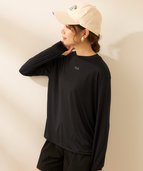 FILA ラッシュガードと水着4点セット 新品13号 FILA 水着 ラッシュガード付き 4点セット水着 レディース