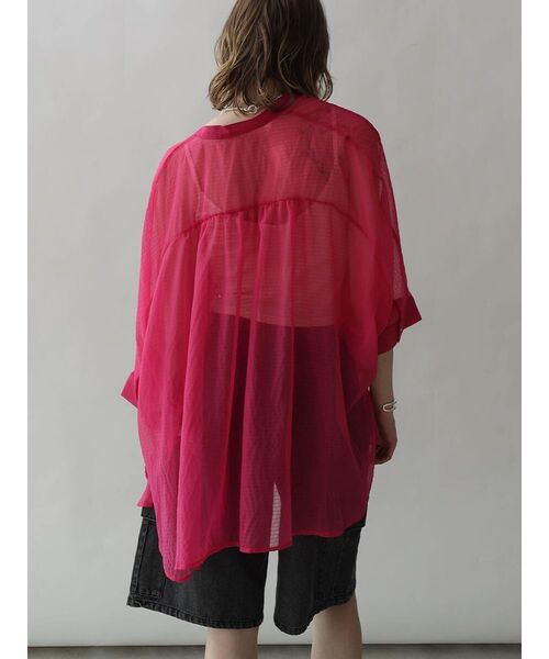 ブラウス シャツ DOLMAN SLEEVE SHEER BLOUSE レディース : ZOZOTOWN 