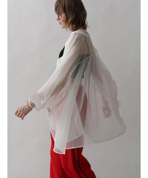 トップス L'Appartement Dolman sleeve sheer Blouse ブラウス シャツ DOLMAN SLEEVE SHEER BLOUSE レディース : ZOZOTOWN