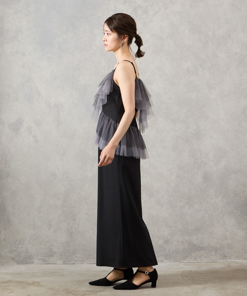 AIMER（エメ） ドレス 「WEB限定」チュールブラウス×配色チュール