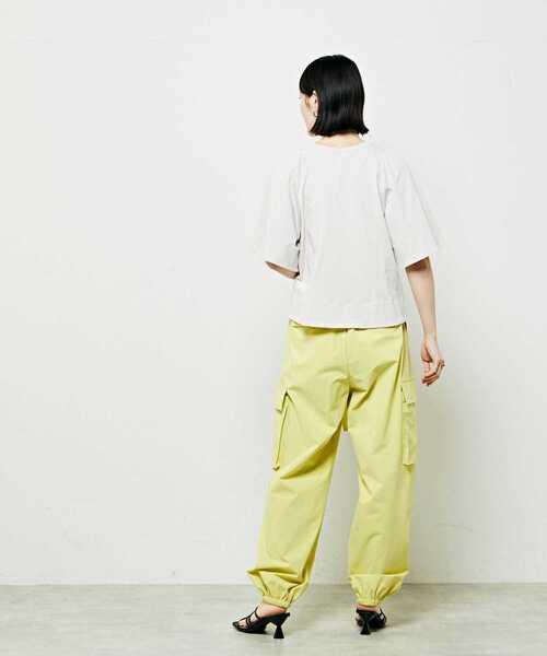 「SOFFITTO」 半袖カットソー FREE イエロー レディース_画像8