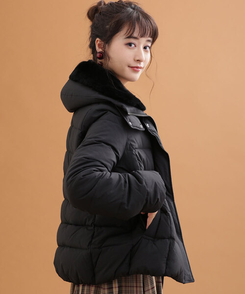 NANO universe（ナノ・ユニバース） ダウンジャケット 36 カーキ