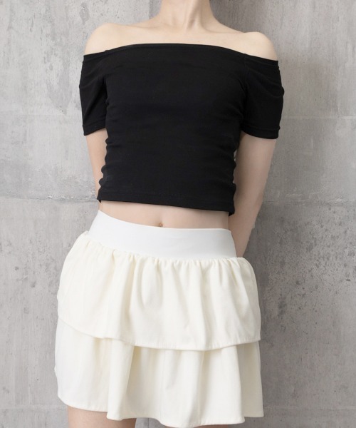 HANITA 売れ筋商品|||ハニタ Tシャツ トップス レディース Bodysuits Black KOEISTORE tシャツ レディース 春 夏 春夏 黒 白 半袖 無地