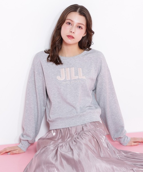 JILL STUART アイボリー刺繍トレーナー 試着のみ JILL by JILL STUART｜刺繍ロゴTシャツオーガニックコットン