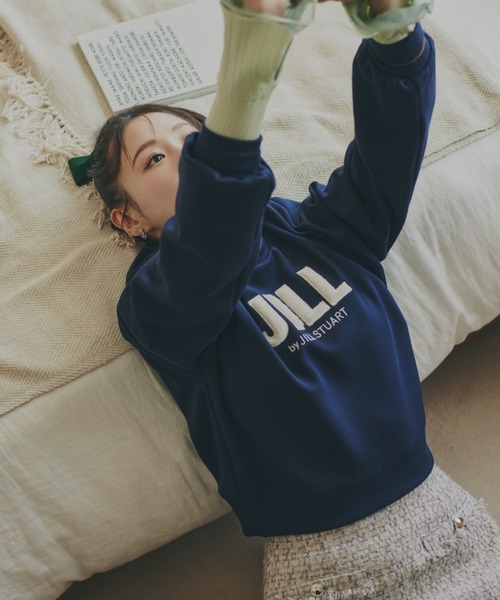 JILL STUART トレーナー JILL by STUART トレーナー スウェット ビッグリボンロゴ刺繍