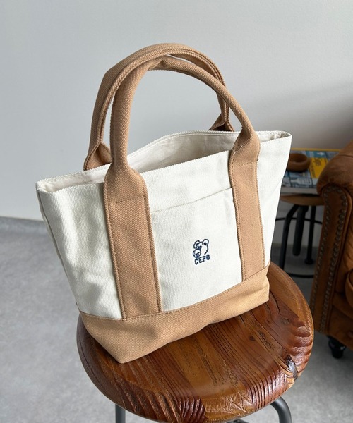 cepo（セポ） ハンドバッグ クマ刺繍ミニトートバッグ : ZOZOTOWN