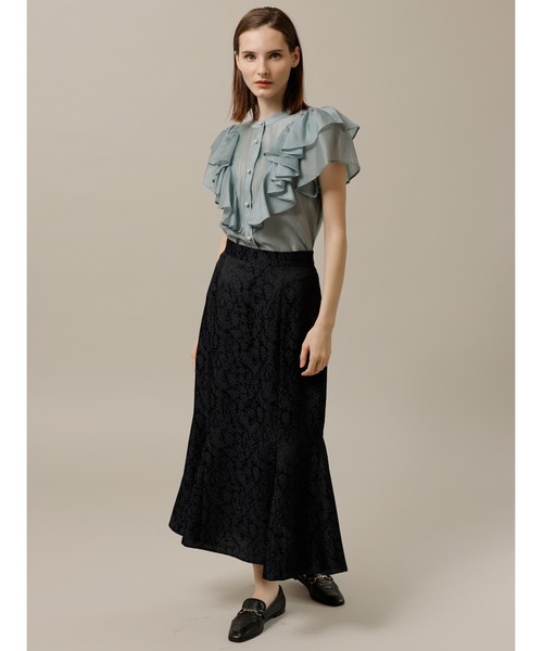 「TONAL」 半袖ブラウス 38 サックスブルー レディース_画像5