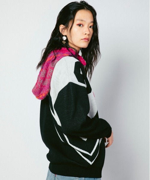 HYSTERIC GLAMOUR ヒステリックグラマー トップス FREE レッド レディース HYSTERIC GLAMOUR（ヒステリックグラマー） 長袖ニット FREE レッド