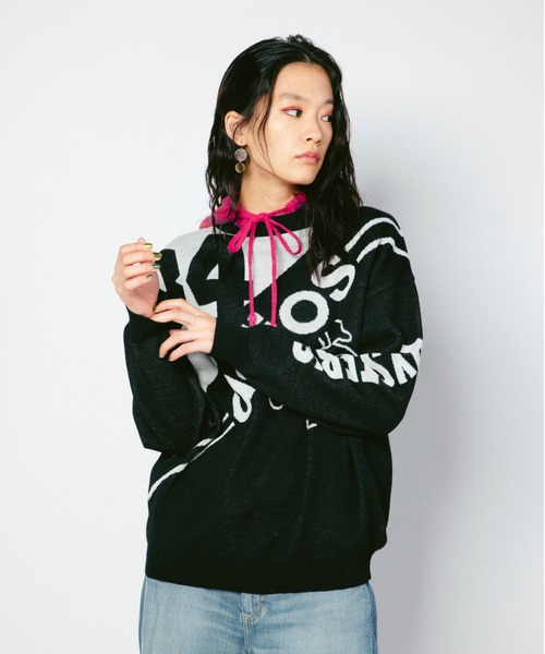 HYSTERIC GLAMOUR（ヒステリックグラマー） 長袖ニット FREE レッド