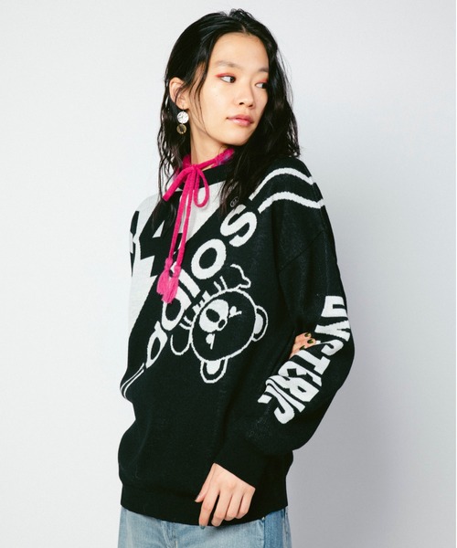 y2k ヒステリックグラマー アンゴラ混 ジップアップ ニットパーカー FREE y2k ヒステリックグラマー アンゴラ混 ジップアップ ニットパーカー